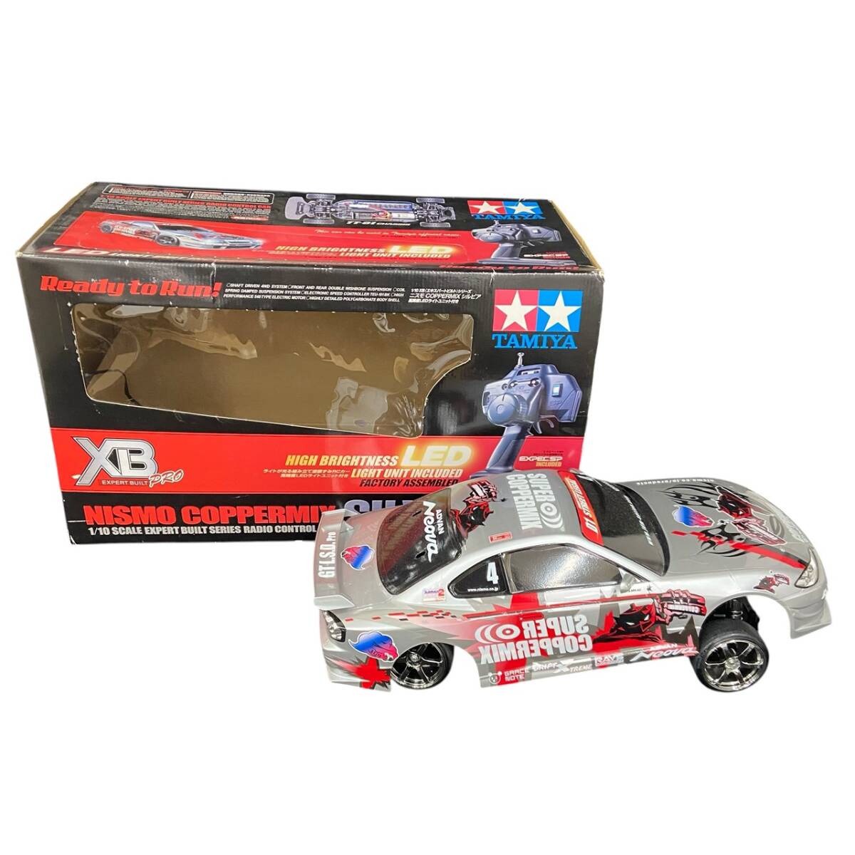 中古】タミヤ 1/10 電動RCカー ニスモ COPPERMIX シルビア (TT-01D