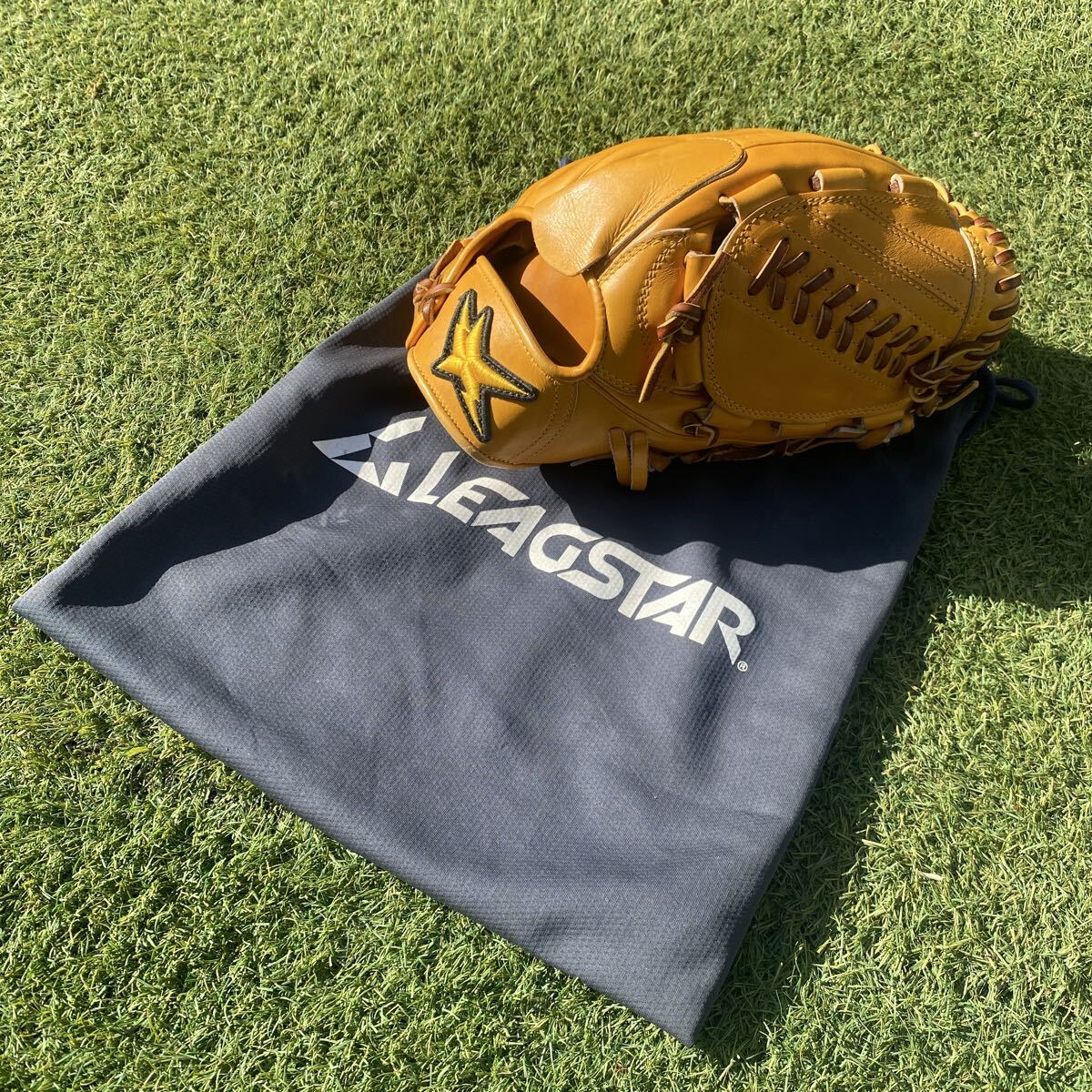 レア】LEAGSTAR リーグスター 旧ロゴ 野球グローブ 軟式 ソフトボール