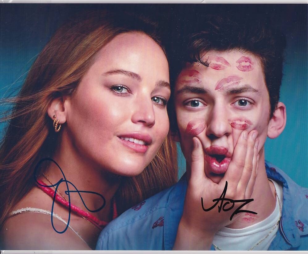 ジェニファー・ローレンス アンドリュー・バース・フェルドマン 直筆サイン入り写真 新品】ジェニファー・ローレンス 直筆サインフォト/写真 X-MEN