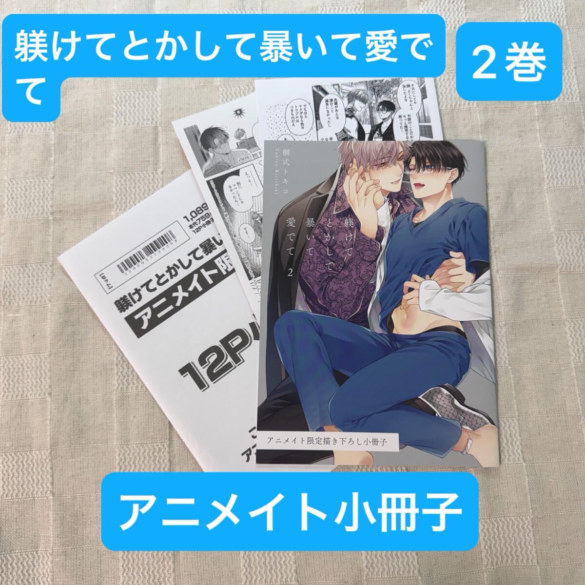 アニメイト大阪日本橋店桐式トキコ先生サイン会特典同人誌小冊子+直筆 