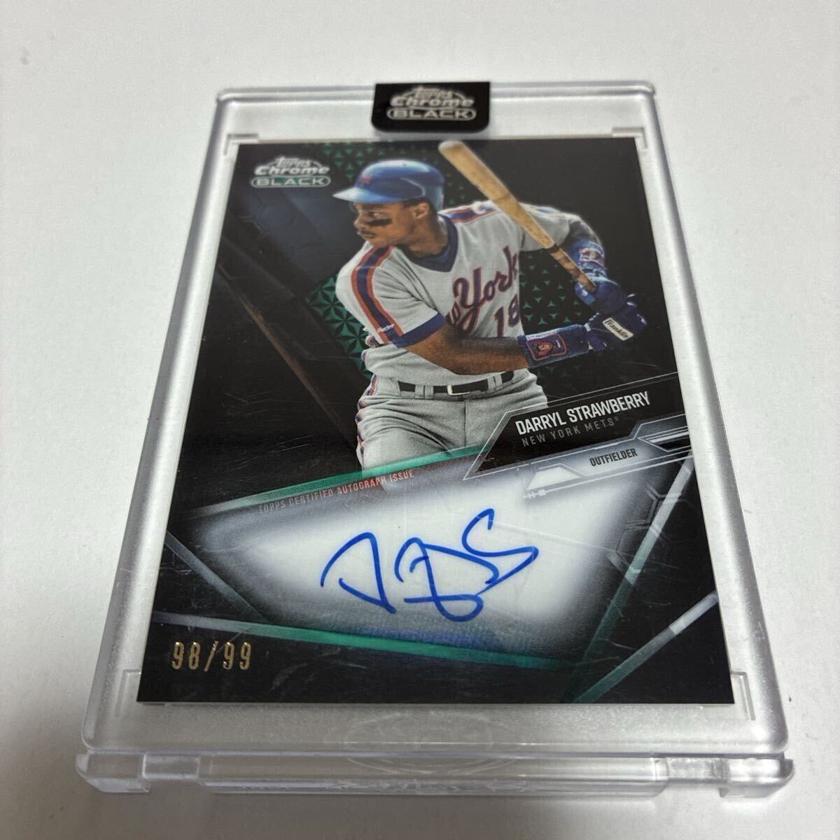 Darryl strawberry 直筆サインカード 10枚限定 Topps high tek ダリル 