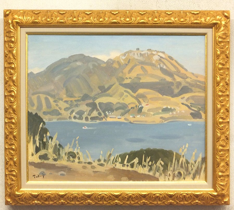 GLC】柳瀬俊雄 「風景」 油彩8号 日展審査員 光風会評議員 師:中村研一