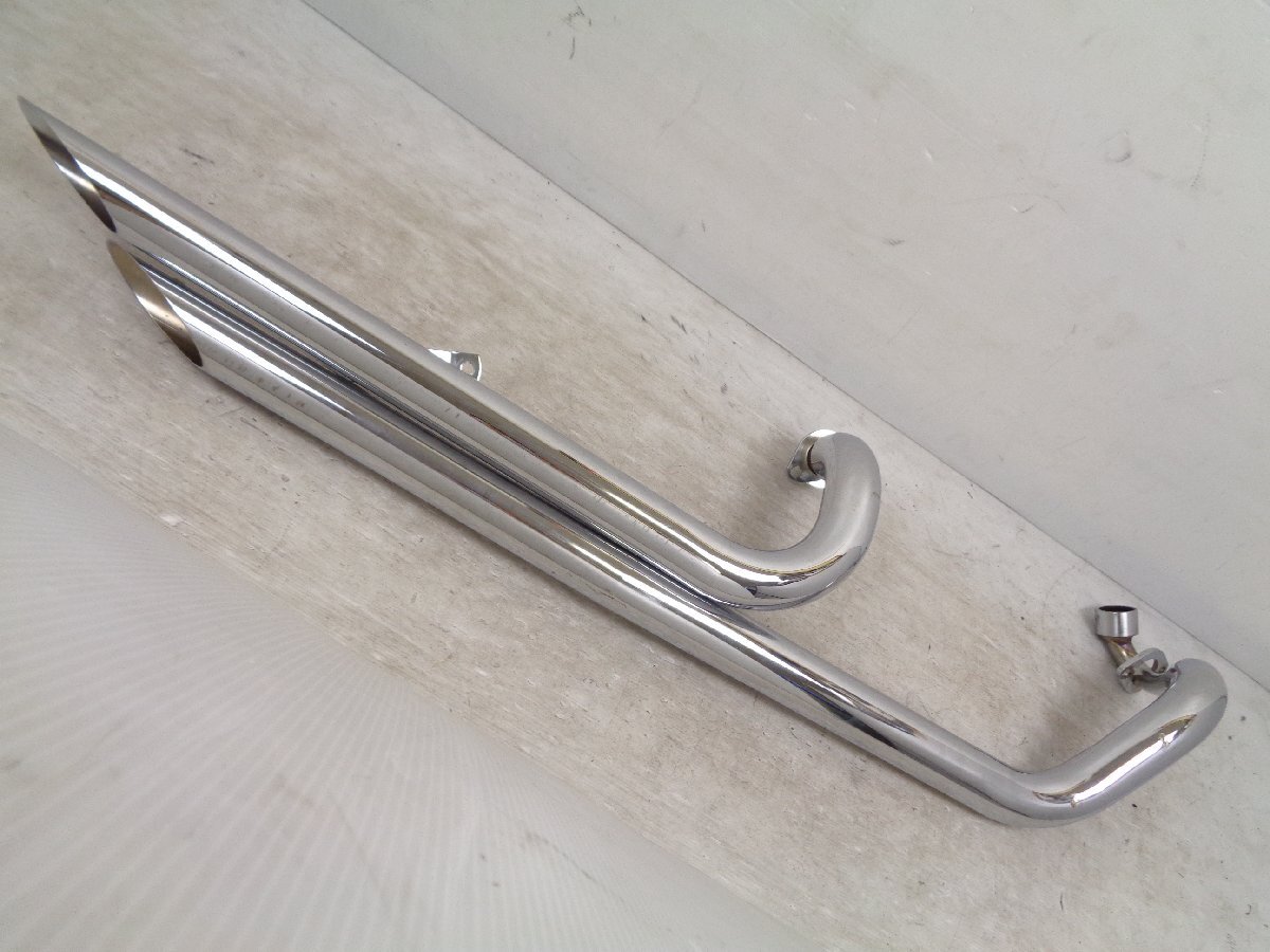 新品】TW200./225.ナイトロヘッズ.スラッシュカットマフラー.DG09J