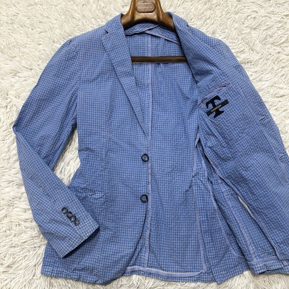 TAGLIATORE x Brilla 別注 アルパカ混モヘアウール ジャガードチェック
