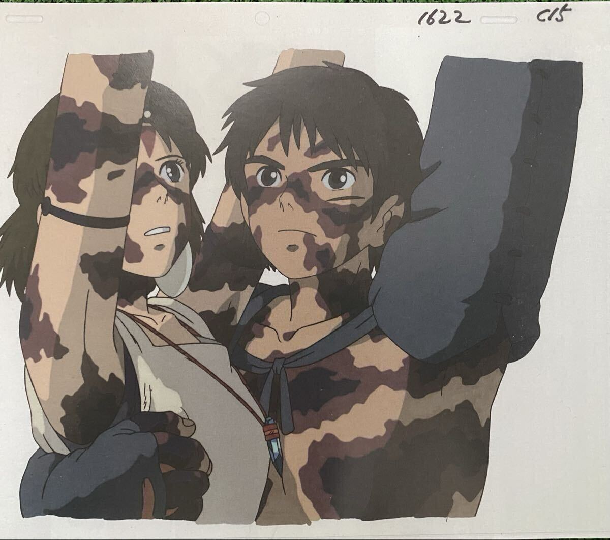 中古】ジブリ もののけ姫 セル画 等 サン,乙事主様 [傷み,保存臭有]の