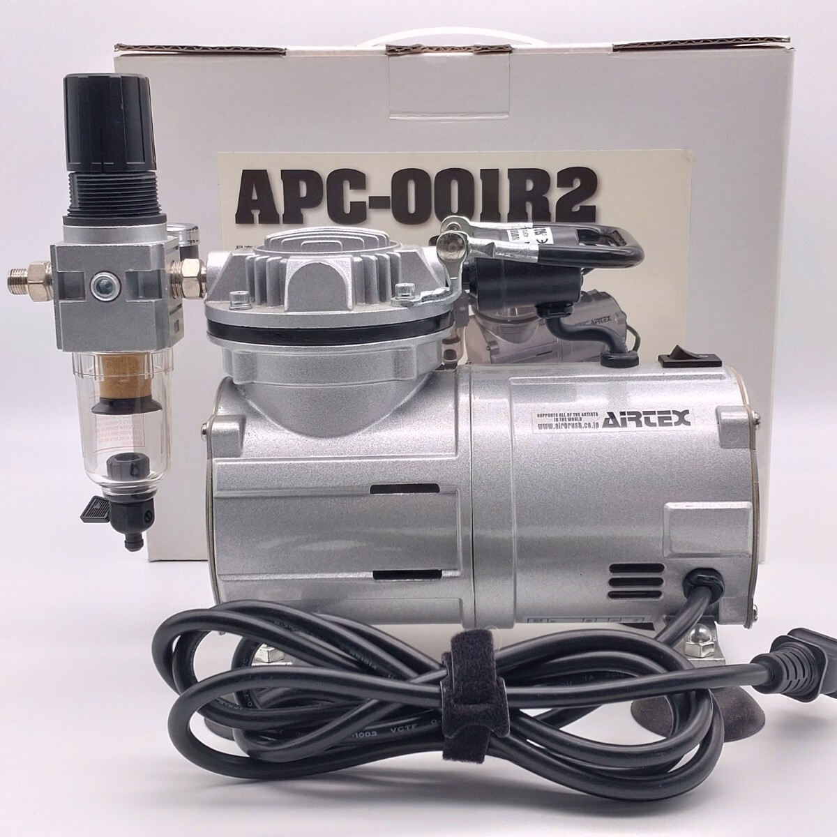 エアテックス エアパワーコンプレッサー APC-001 エアブラシ 吹き付け