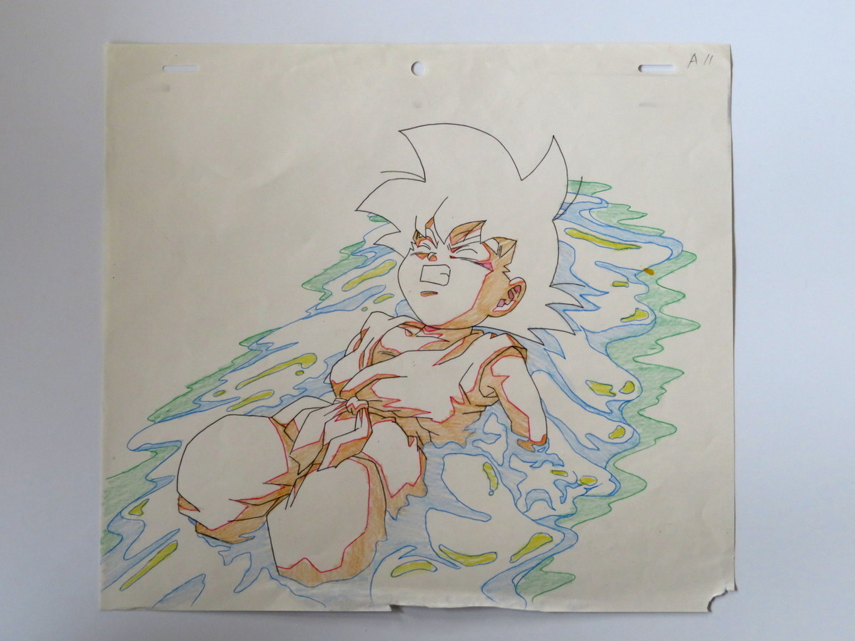 肉筆色紙] 鳥山 明「Dr.スランプアラレちゃん・ドラゴンボール」直筆