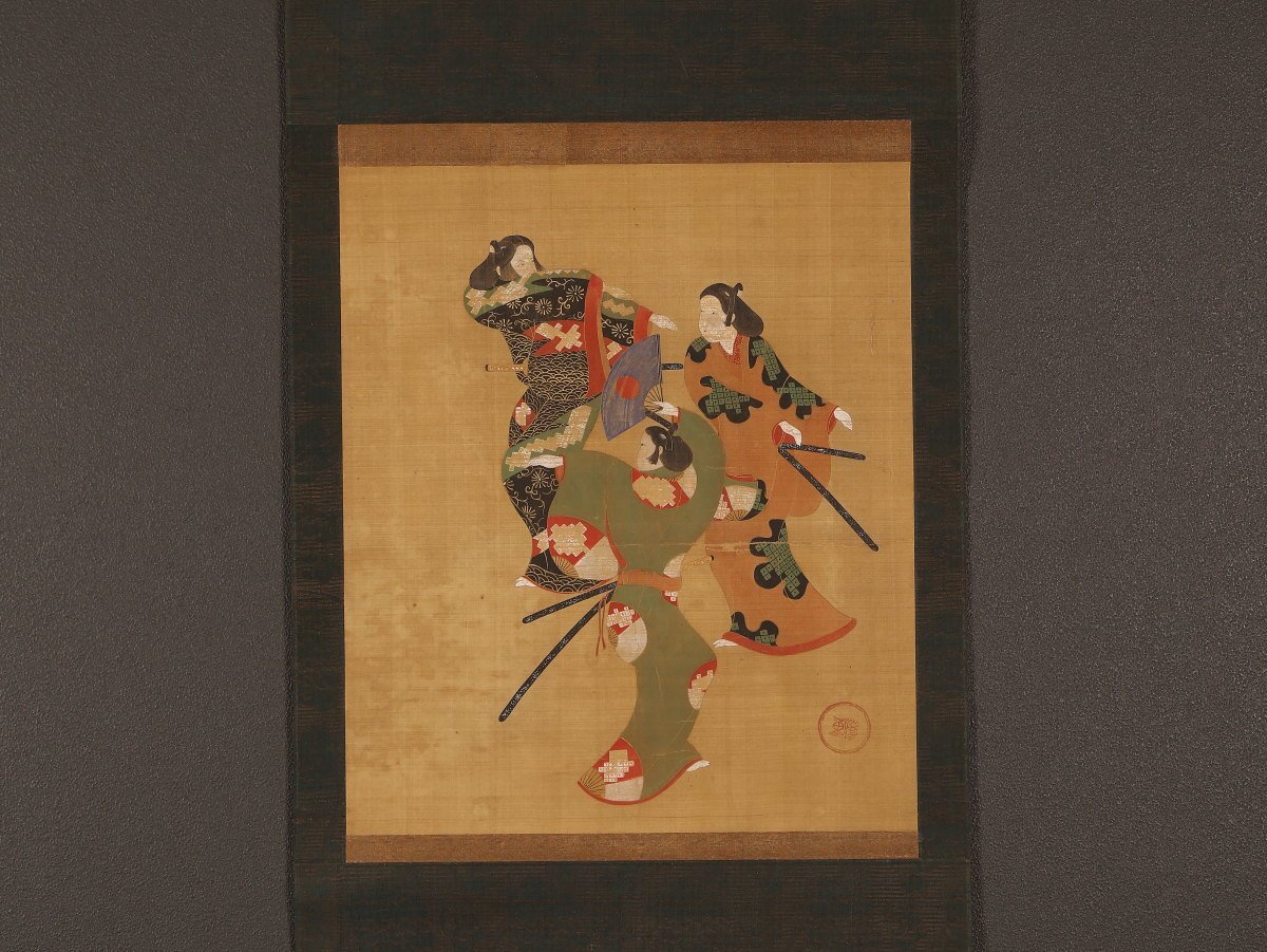 掛軸 伝岩佐又兵衛 柿本人麿像 江戸初期 絵師 人麻呂影供 絵画の落札