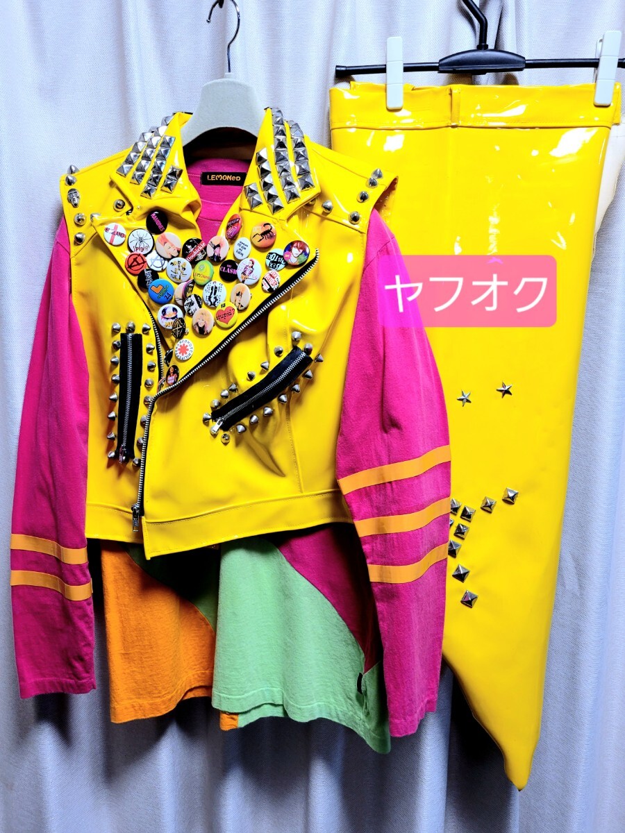 新品】hide LEMONeD パーカー L @未着用 イエローハート サイコベア