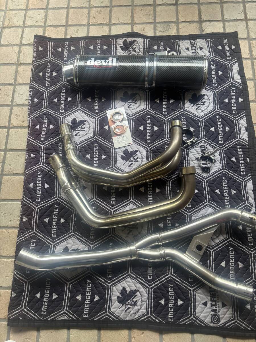 CBR929RR/954RR専用】☆Devil デビル 4-2-1チタンS/Oマフラー《中間