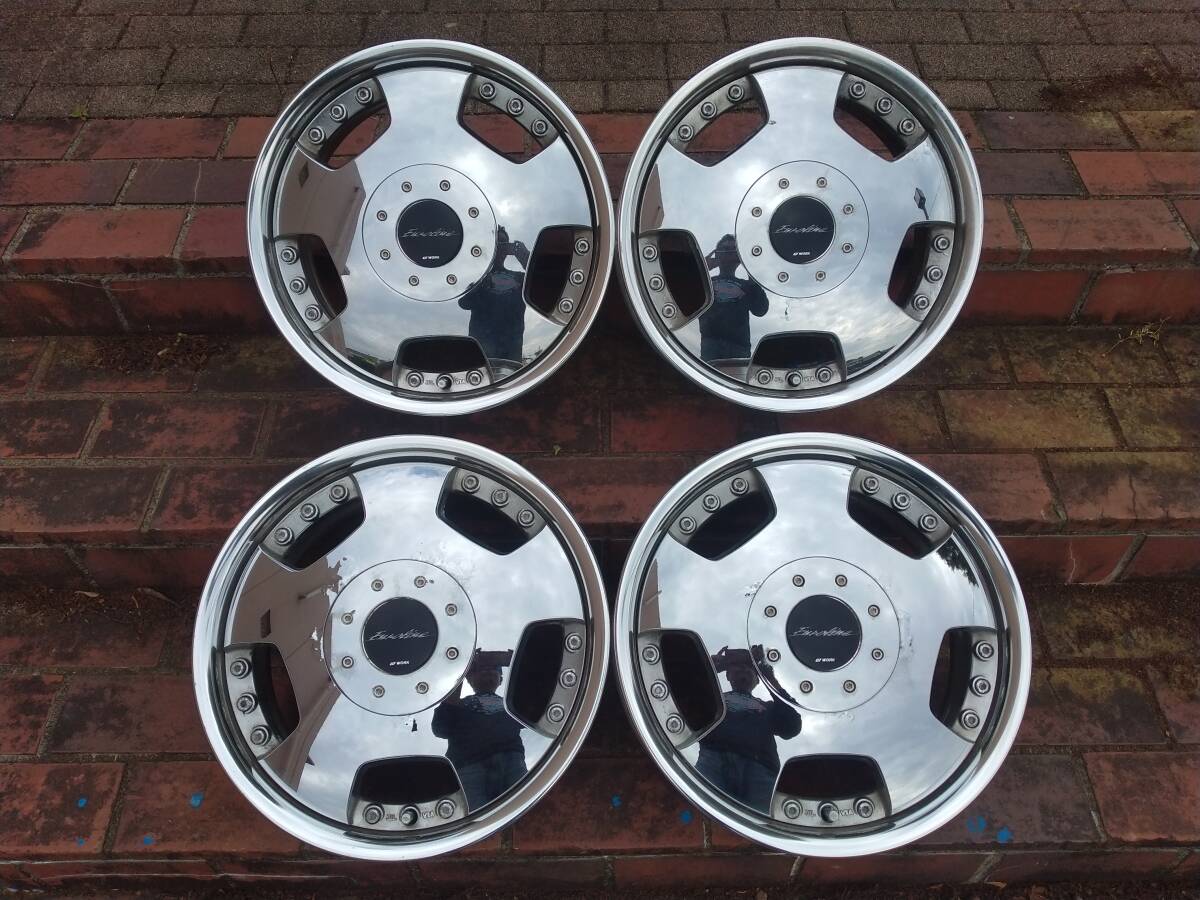 中古】☆1487☆ WORK EUROLINE N2 17x7J+35 4穴PCD100 ☆ワーク