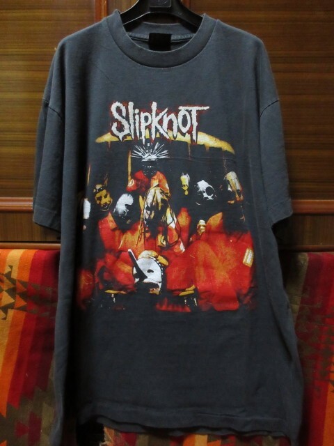 ☆バンドTシャツSlipknotスリップノット両面プリント黒SHOOTタグ2008年