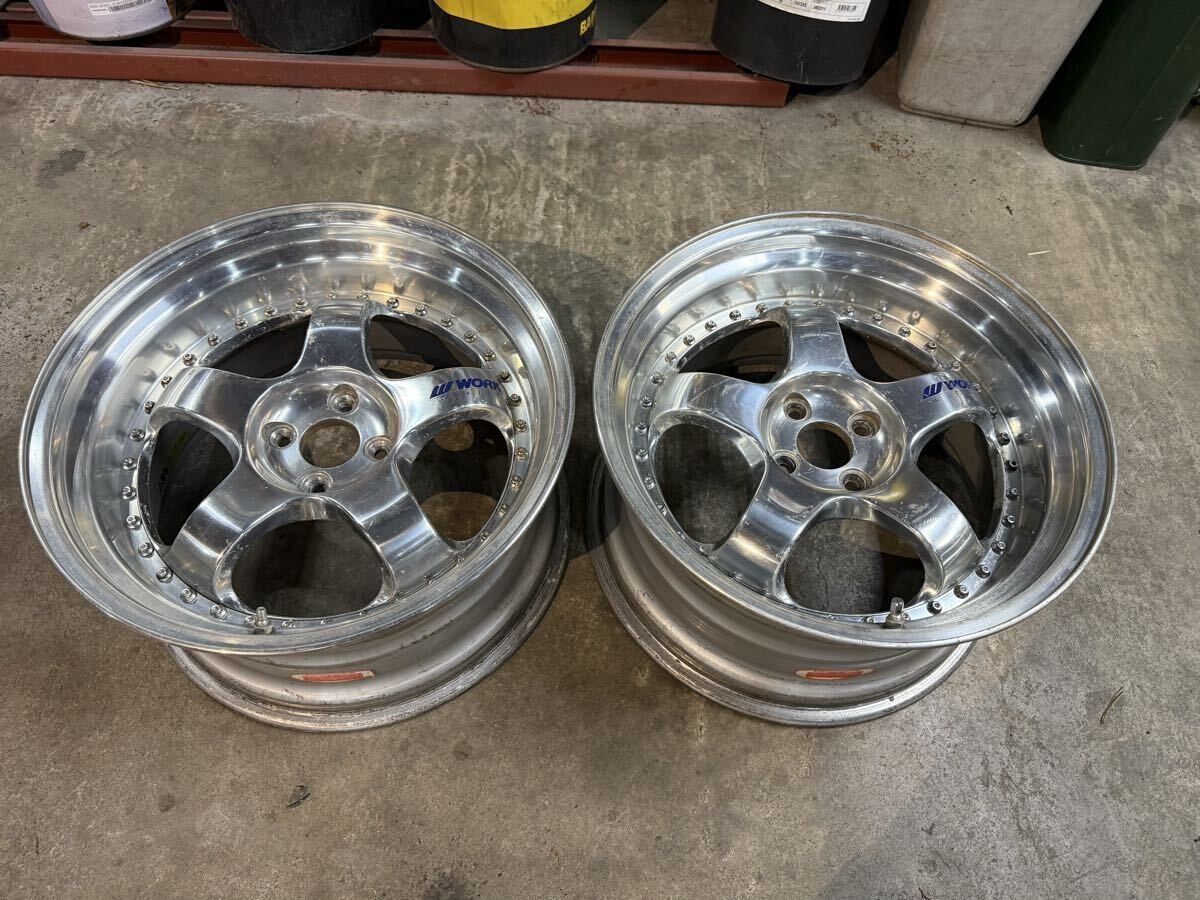 中古】希少！18インチ BBS RS バブルリップ！16→18インチリム交換10.5 