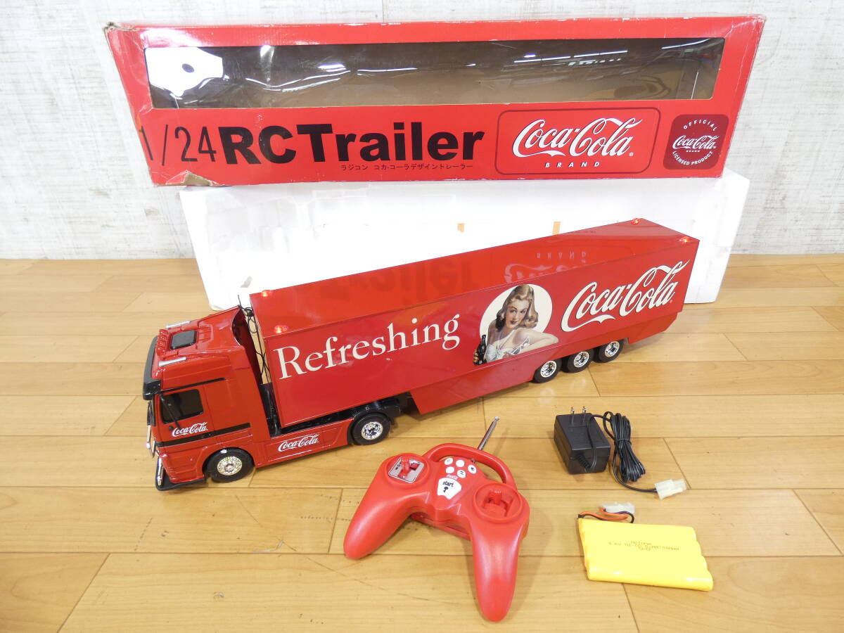 コカ・コーラ デザイン トレーラー ベンツ 1/24 ラジコン 【保管品