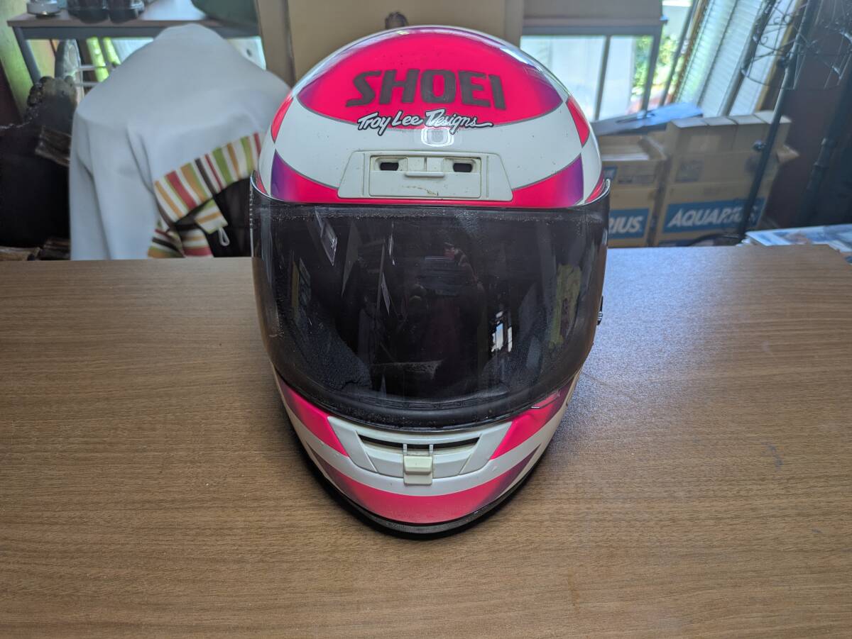 中古】SHOEI X-8 ワイン・ガードナー レプリカヘルメット（サイズM