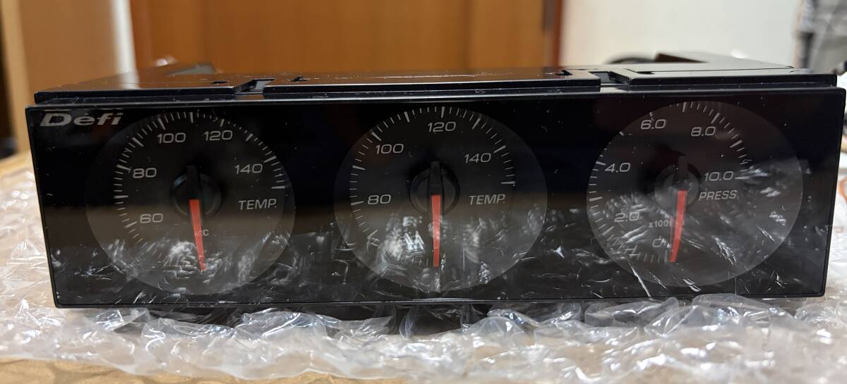 希少♪Defi DIN Gauge 3連メーター 1DIN ホワイトパネル イルミ 