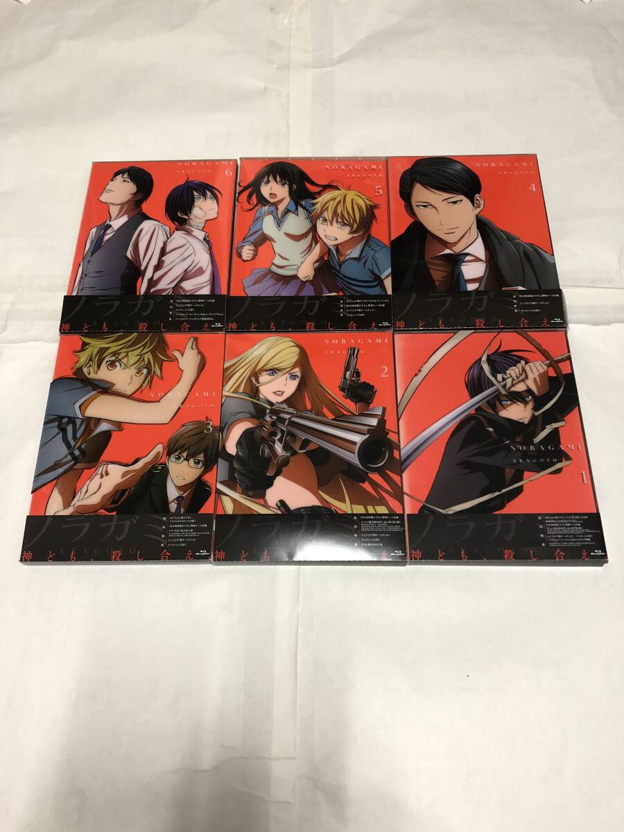 ノラガミ ARAGOTO 主演声優6名 直筆サイン入り色紙 (神谷浩史・内田真