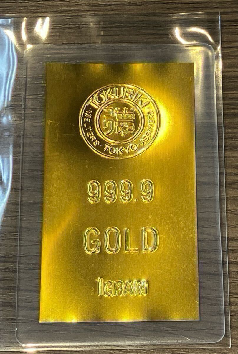 新品】5枚 ゴールドプレート レプリカ インゴット 金地金 1オンス 高