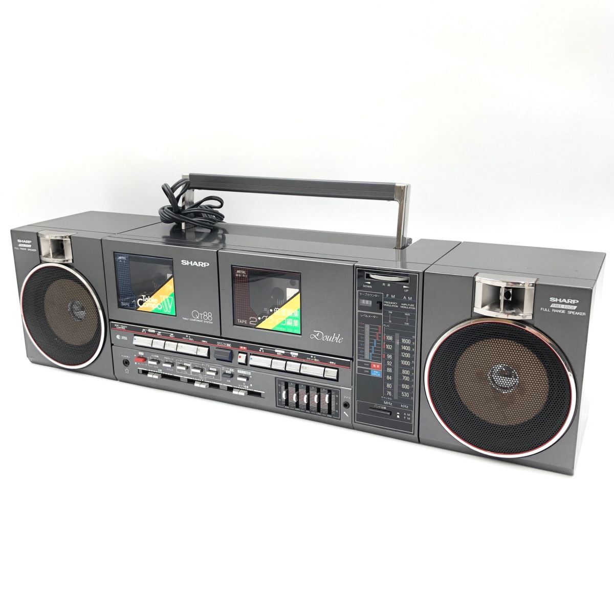希少 80年代 AIWA CS-J50 アイワ 昭和 レトロラジカセ 電源ケーブル