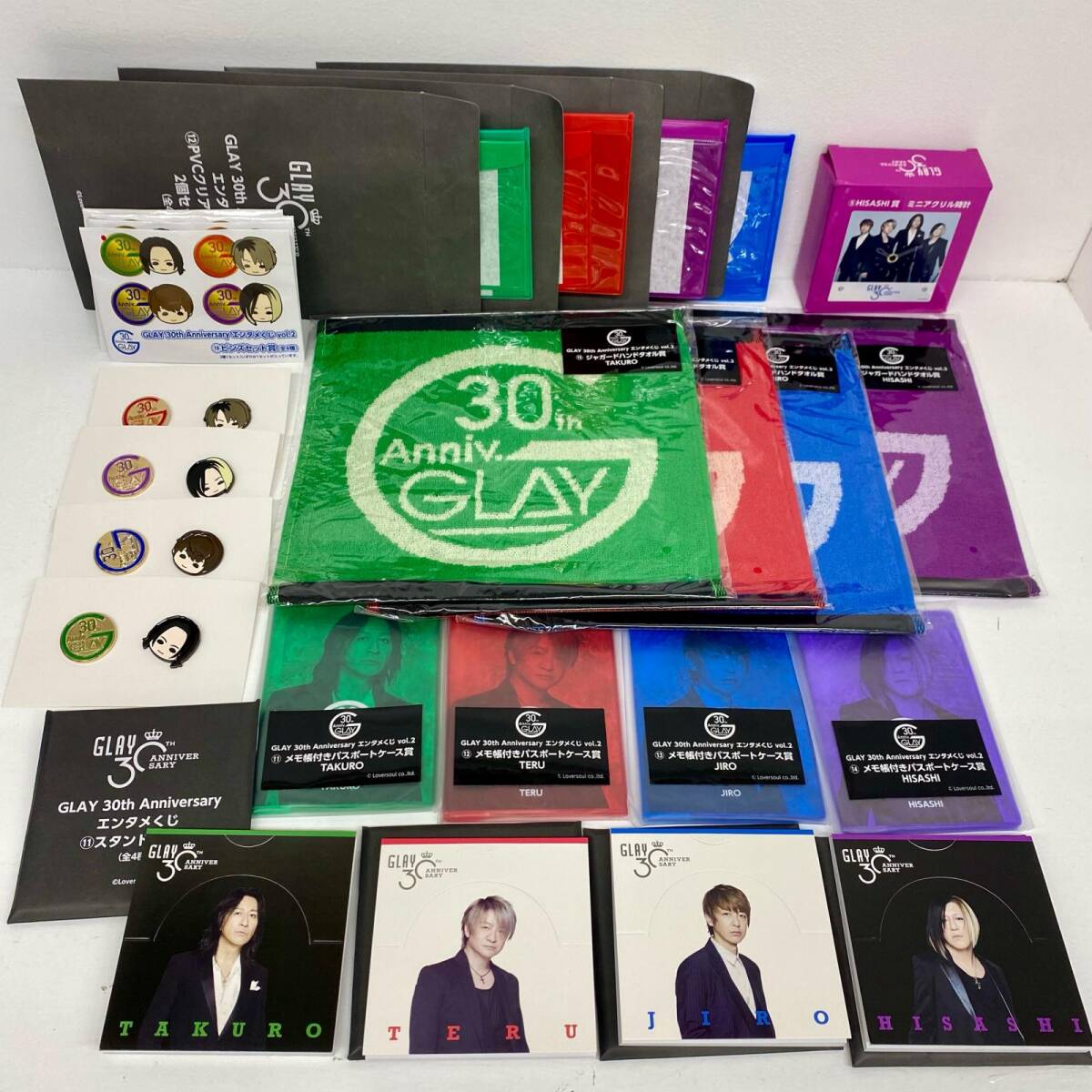 新品】新品 未開封 GLAY グリコ おまけグッズ 缶バッジ ピック 5点
