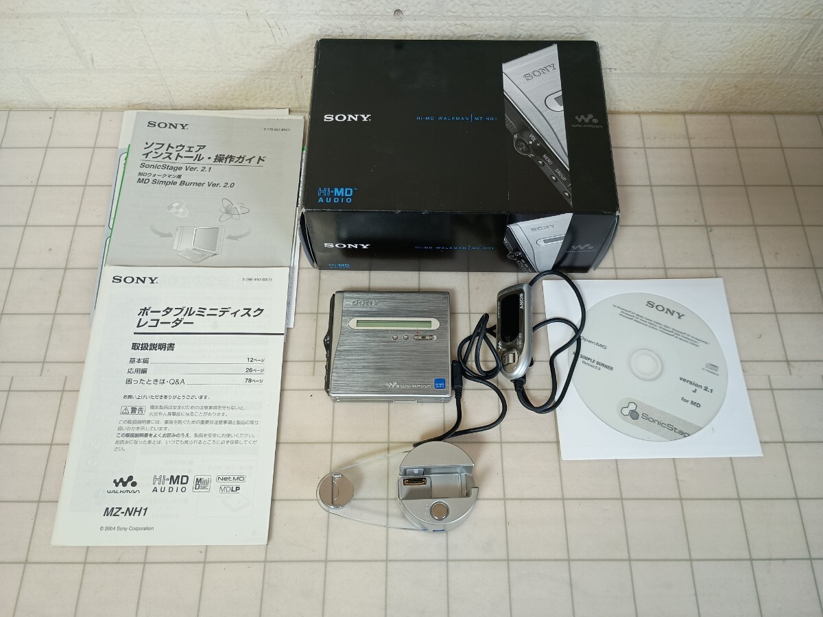 送料無料!! SONY Hi-MD MZ-NH1 ◎新品未使用のWM専用USBケーブル付属