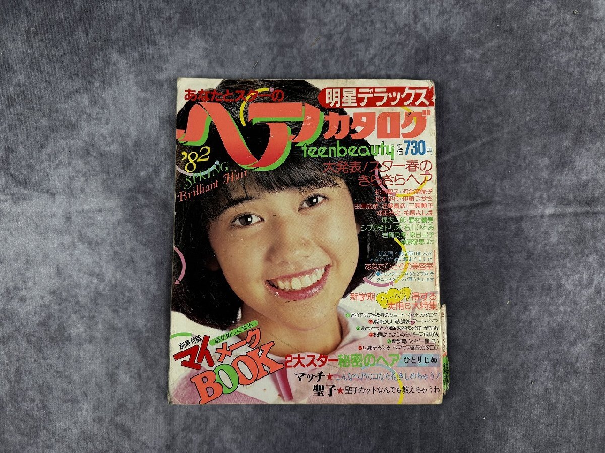 41【同梱可能中古品】昭和56年1981年付録/明星デラックスヘアカタログ