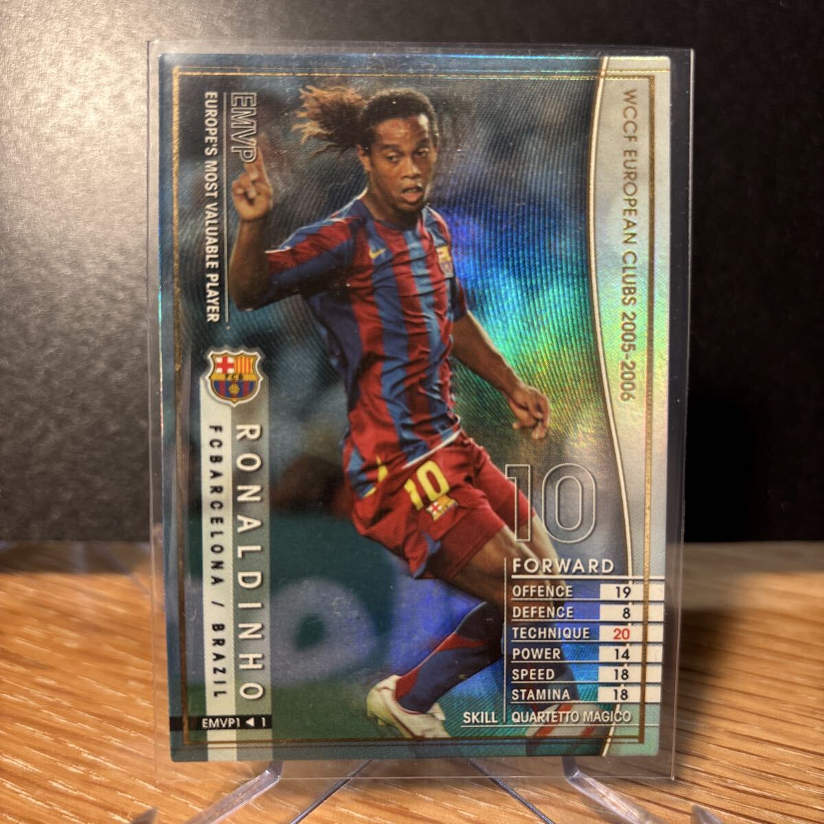 ロナウジーニョ Ronaldinho 直筆サインカード /10 Panini Obsidian FC