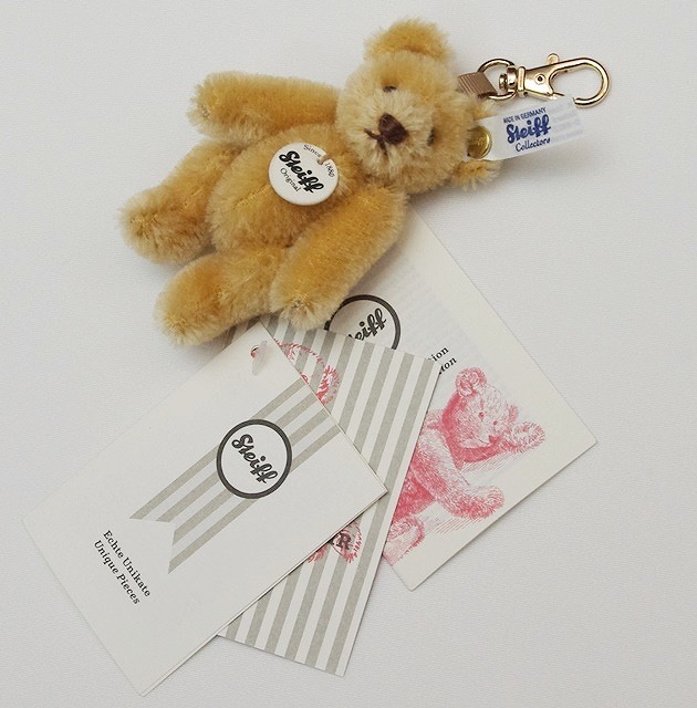 1円 美品 シュタイフ ANA コラボ steiff テディベア キーリング