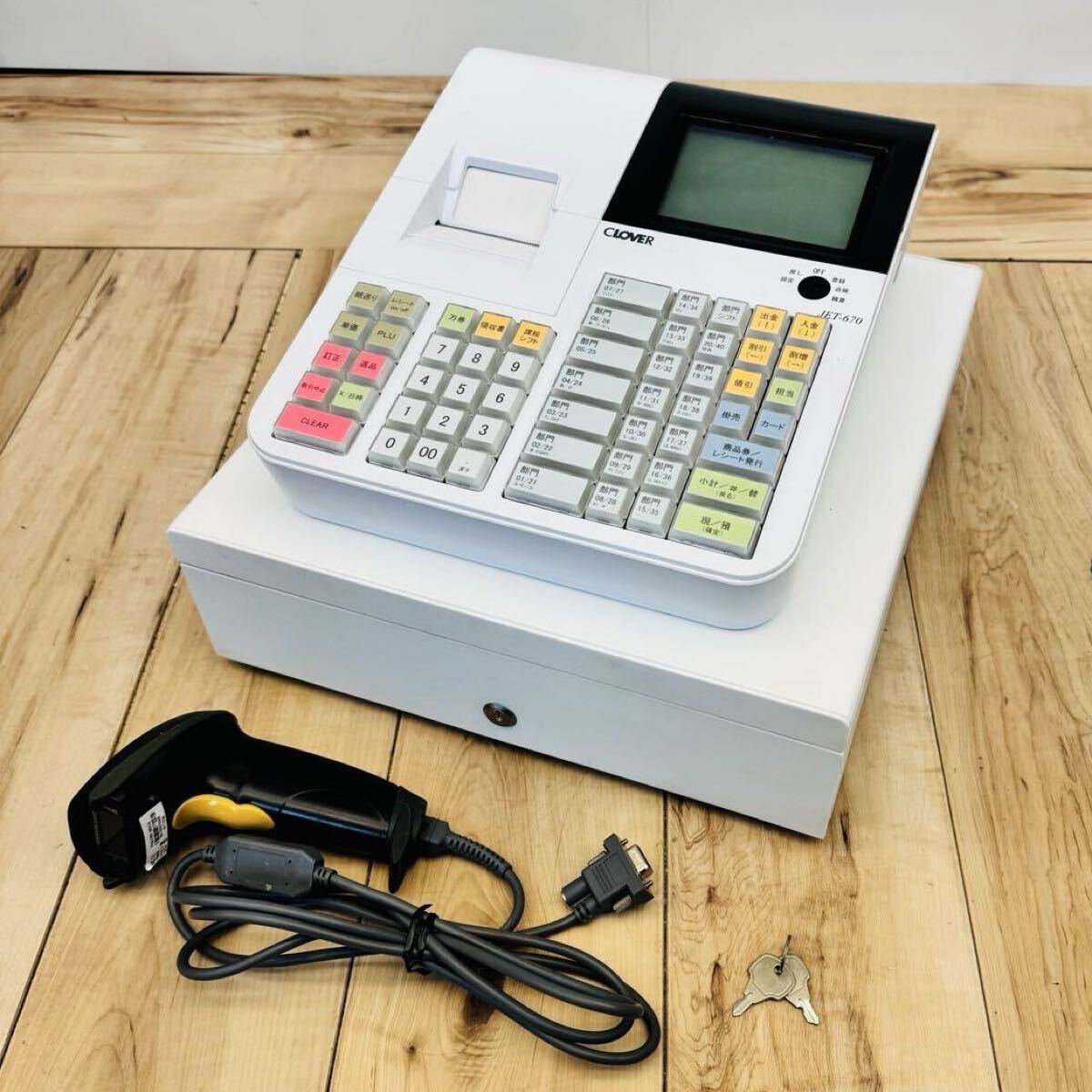 未使用品】インボイス対応 クローバー レジスター JET-680 店舗用品