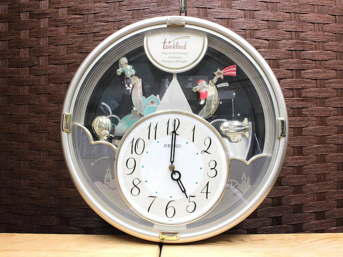 中古】送料無料h21563 SEIKO セイコー 掛時計 からくり時計 RE531L