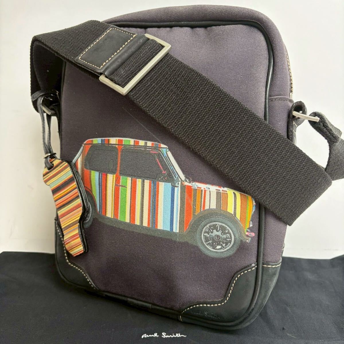 メンズ！ 美品 PAUL SMITH ポールスミス 名作 マルチカラー ミニ