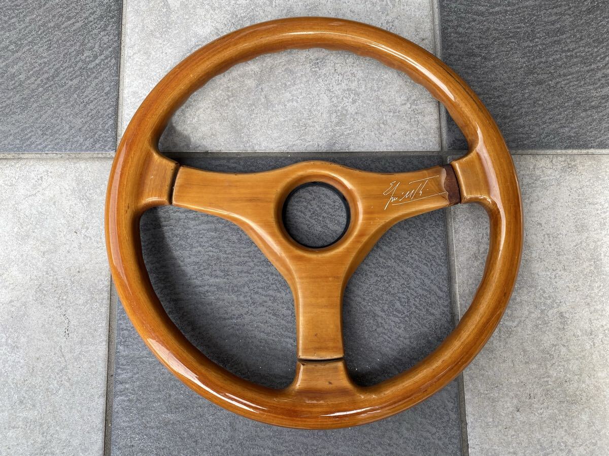 希少！SPORT LINE ミケロッティ 31Φ ウッドステアリング ハンドル 希少！レア！ sport line スポーツライン スポルト 直径約31cm ホーン