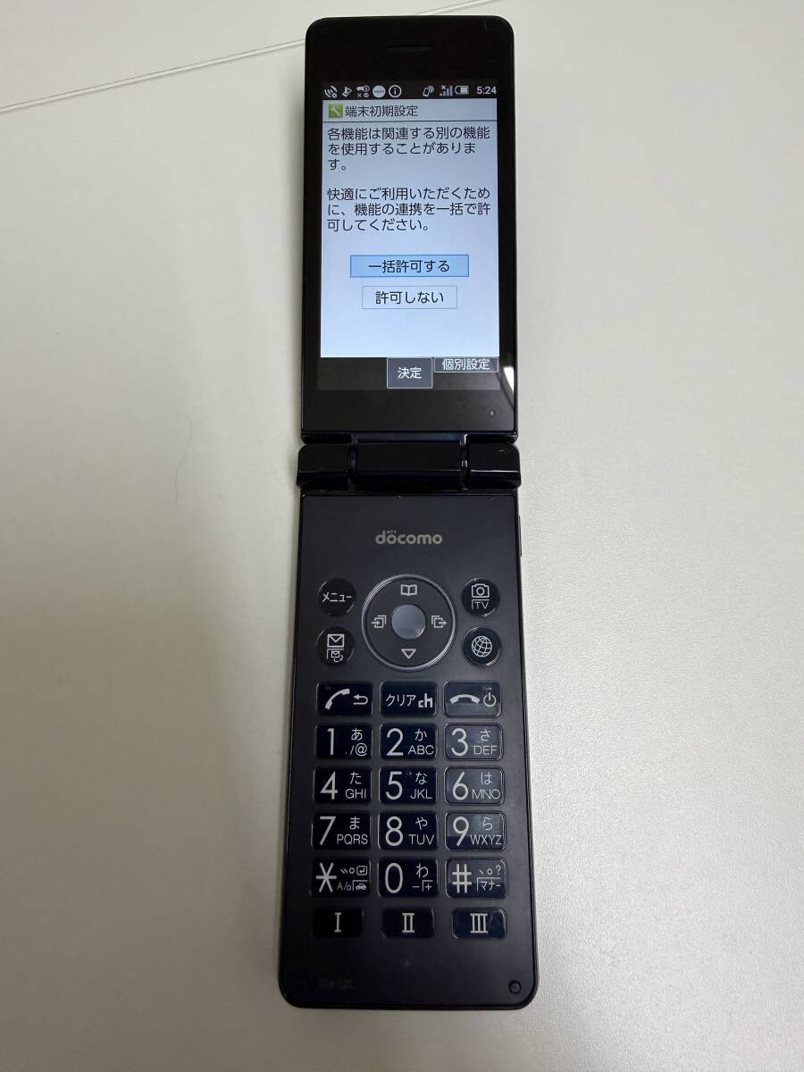 中古】美品 SHARP AQUOSケータイ2黒 ソフトバンク601SH ガラケー 4Gの