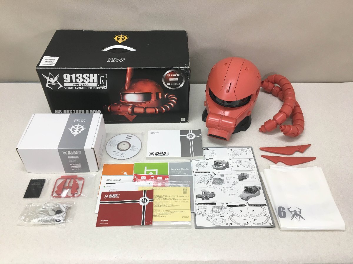 Softbank 913SH G シャア専用ザク ヘッド 1/12 プラモデル ガンダム