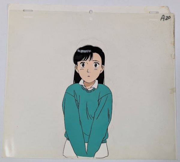 やや傷や汚れあり】0548 背景付セル画 YAWARA！ 猪熊柔の落札