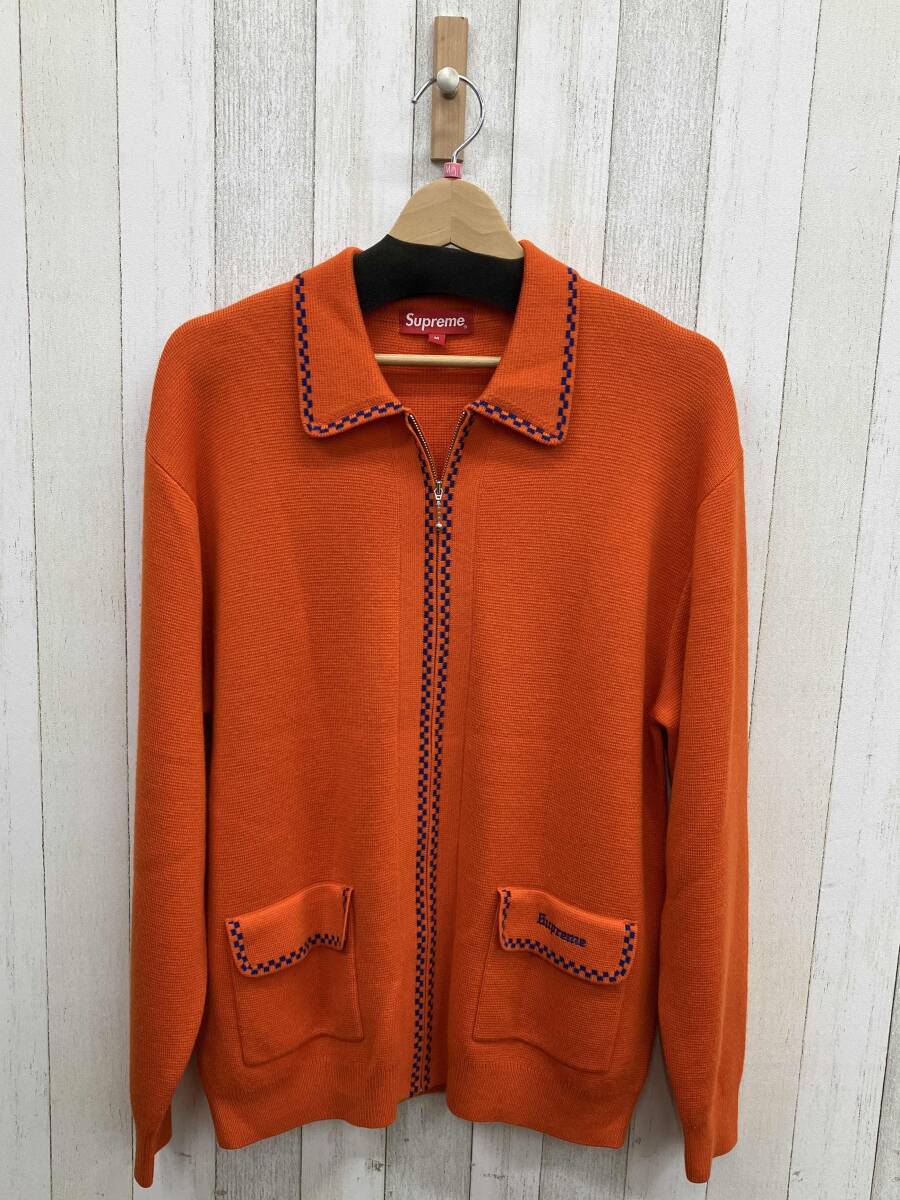 野村訓市 着用 supreme 18ss バンダナ セーター M オレンジ 美品 注文