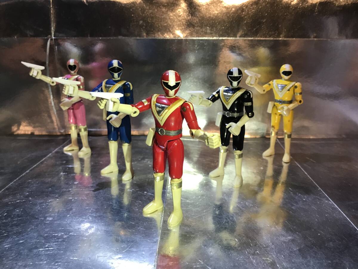 中古】【中古】ソフビ人形：光戦隊マスクマン 4体セット（レッド