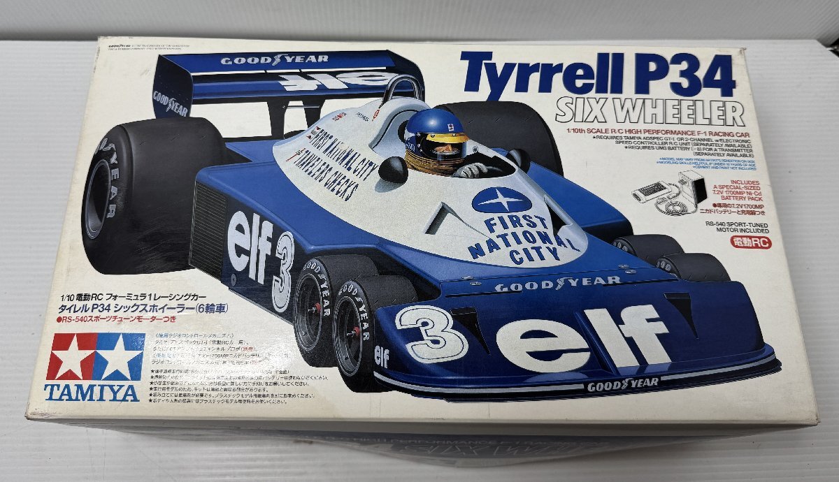 □[ジャンク品]タミヤ 1977年 電動RC タイレルP34シックスホイーラー
