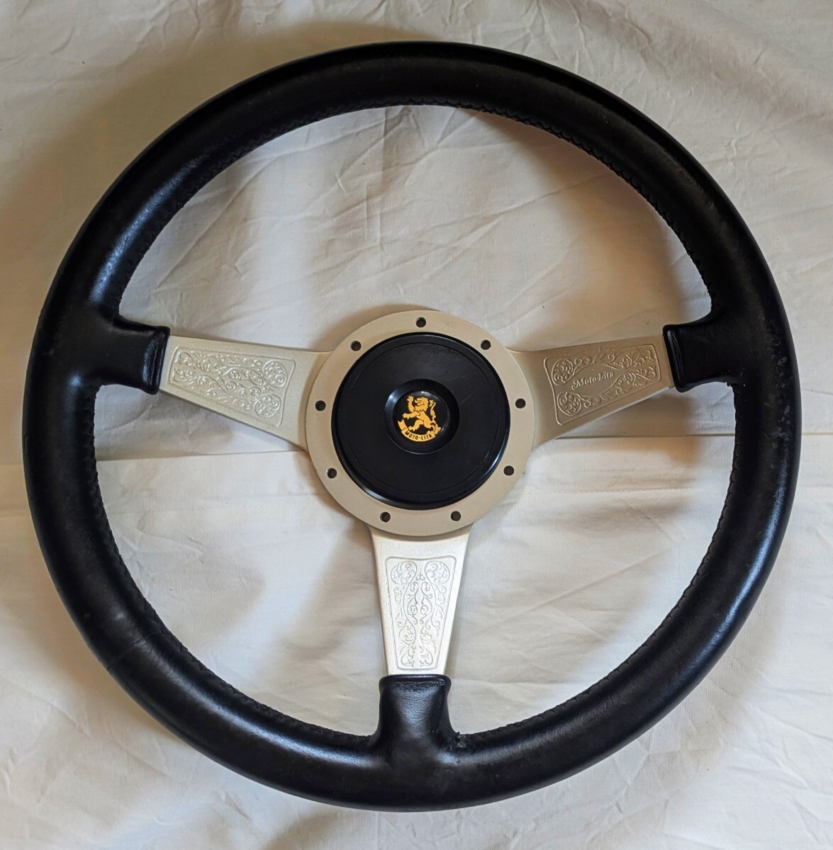 中古】☆LECARRA STEERING WHEEL 37Φ Mark 9 Gunsmith レカラ