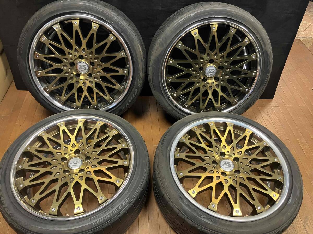 クリムソン/マーテル/レオン☆20インチ/8.5J+45☆5H/114.3☆中古/4本