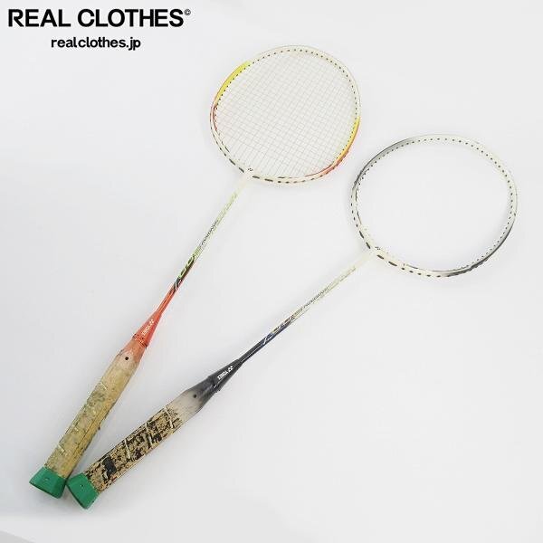 【 YONEX 】ヨネックス NANORAY ナノレイ 110　2本セット 中古】YONEX/ヨネックス NANORAY 110 ナノレイ 110 3UG5 バドミントン