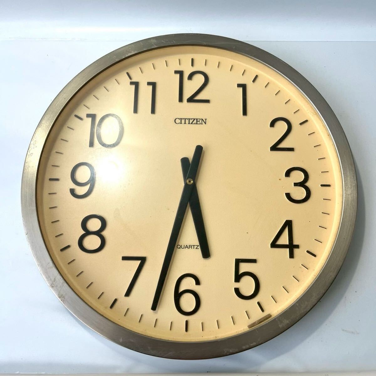 現状品 CITIZEN 大型屋内用 電波時計 壁掛け時計 4MY660 オフィス学校