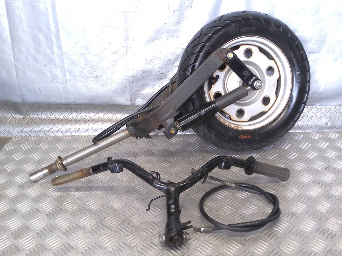 中古】ホンダ リード90 HF05 フロントフォーク ディスク ホイール