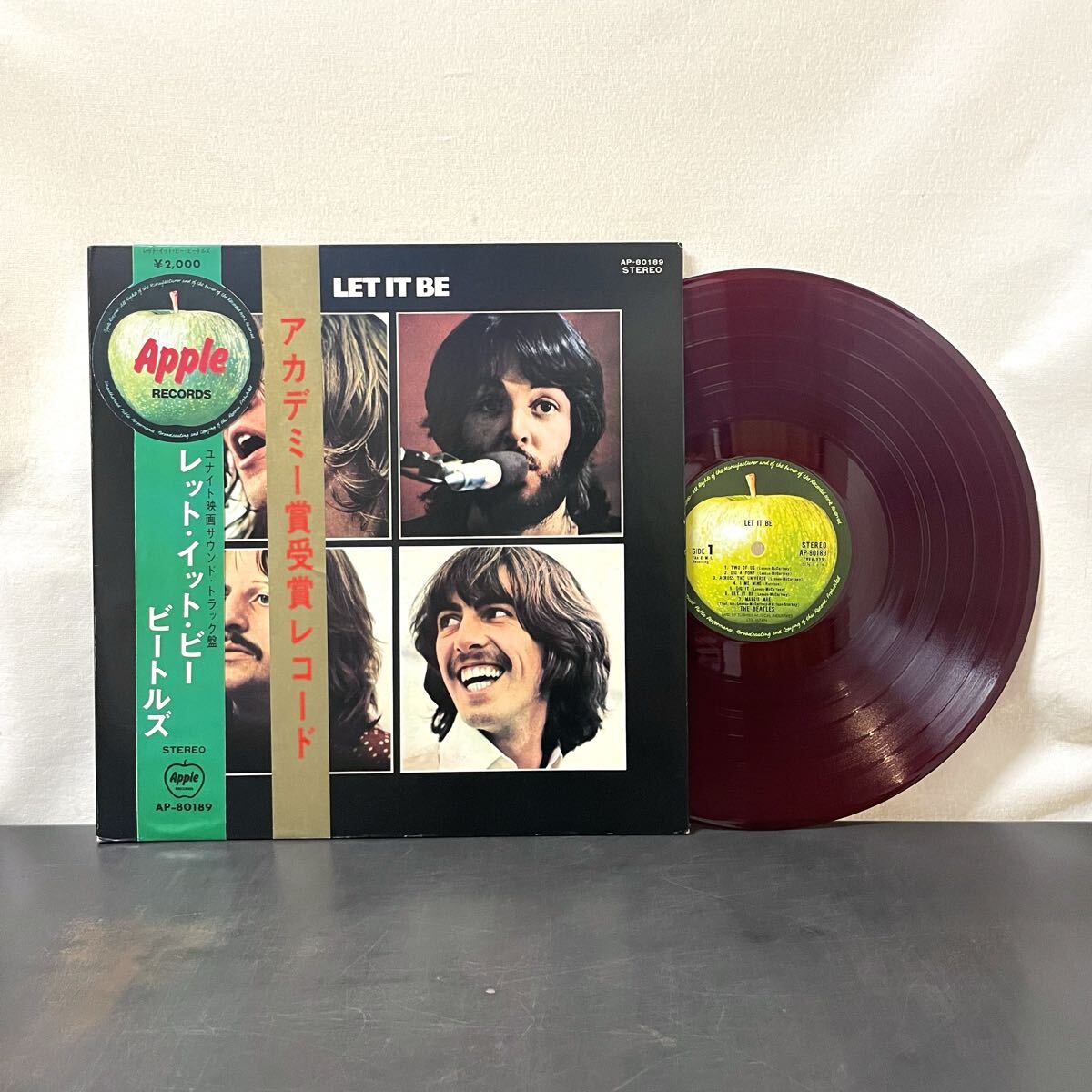□赤盤/帯付□The Beatles / Let It Be (AP-80189) ビートルズ「レット