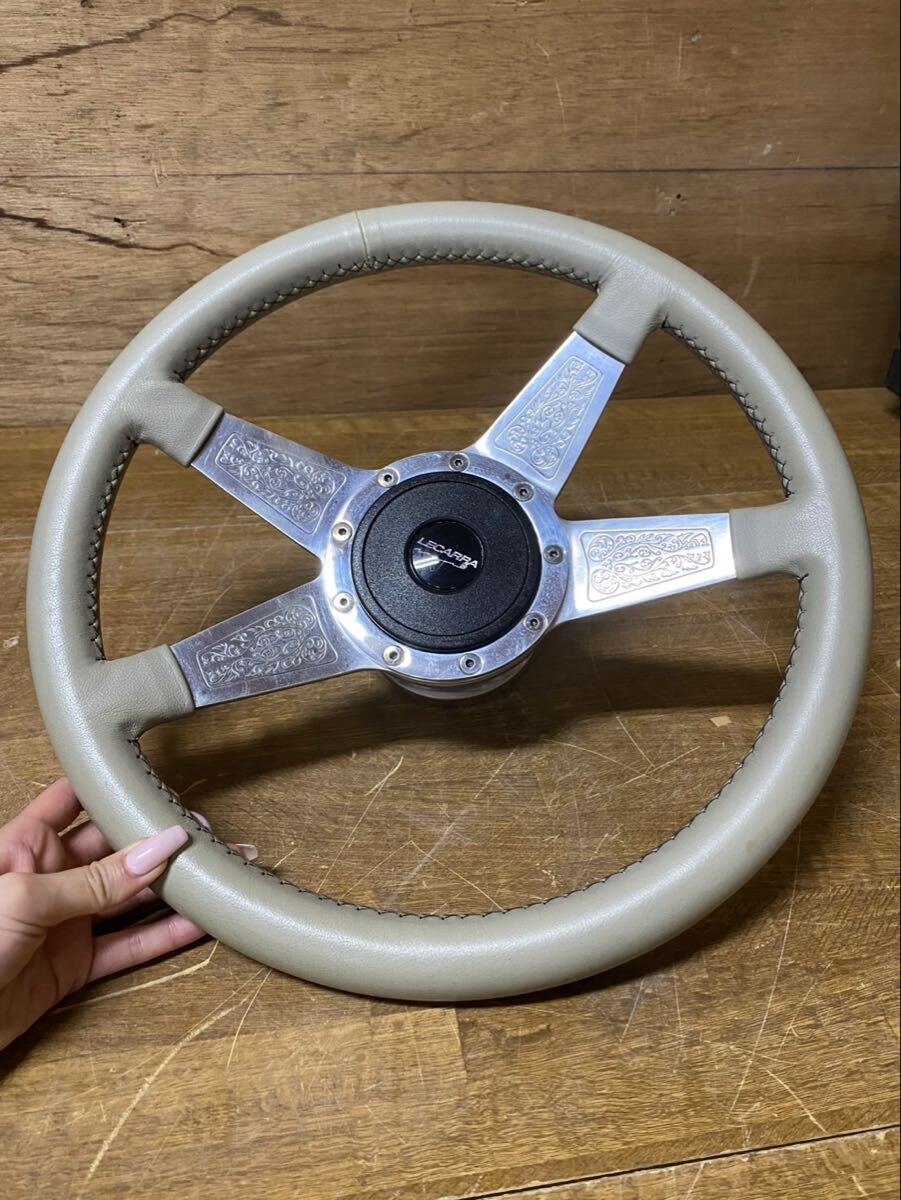 LECARRA レカラ 338mm ステアリング ハンドル ホーンボタン センター