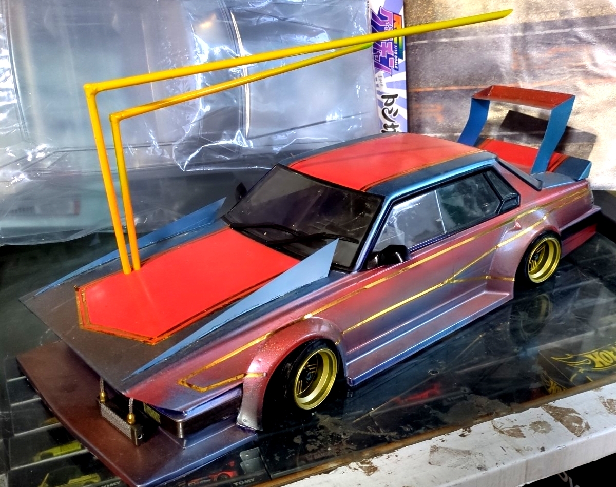中古】1/10 アオシマ RC グラチャン 電動ツーリングカーボディ