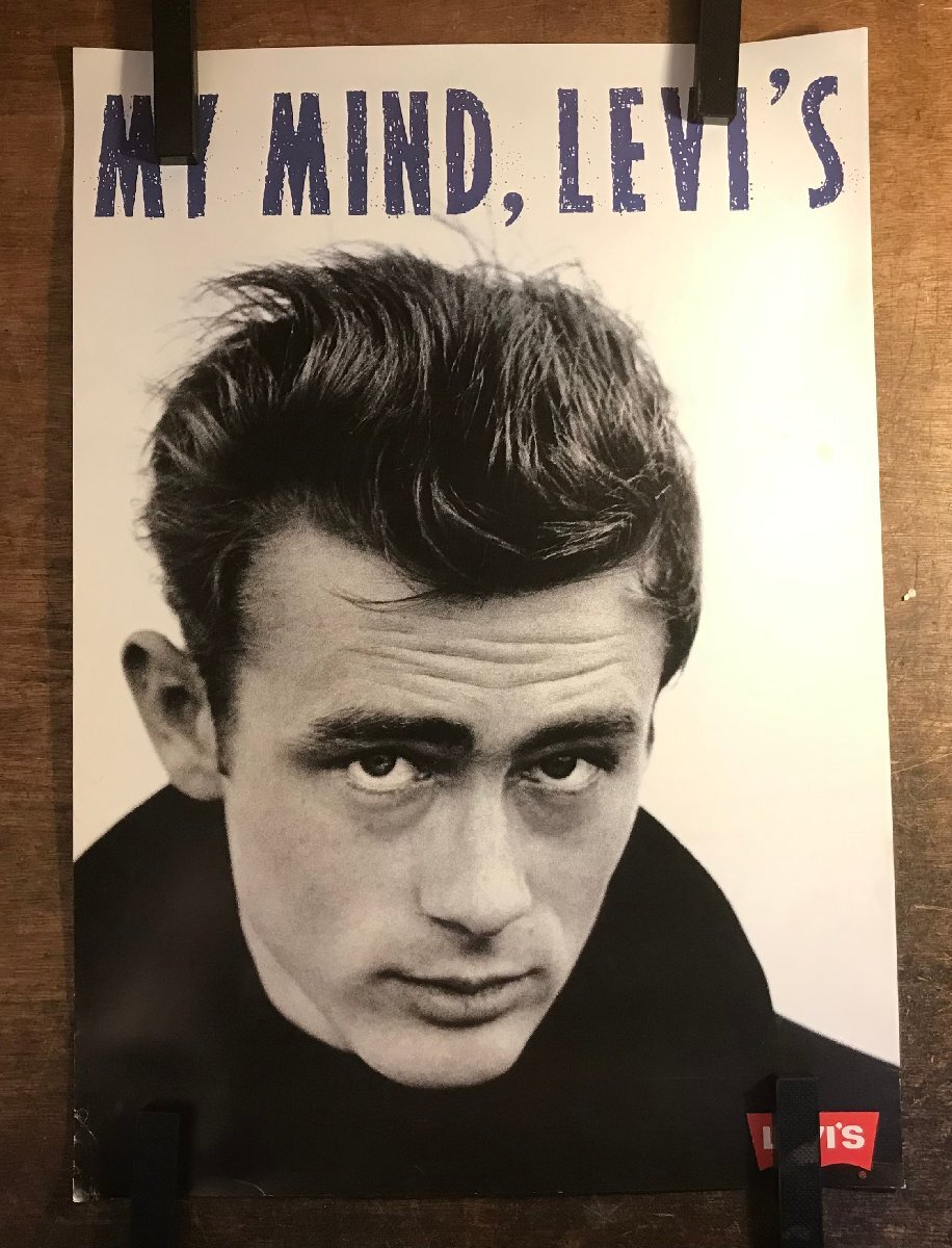 リーバイス ジェームズ・ディーン 看板 販促 ポスター LEVI'Sの落札