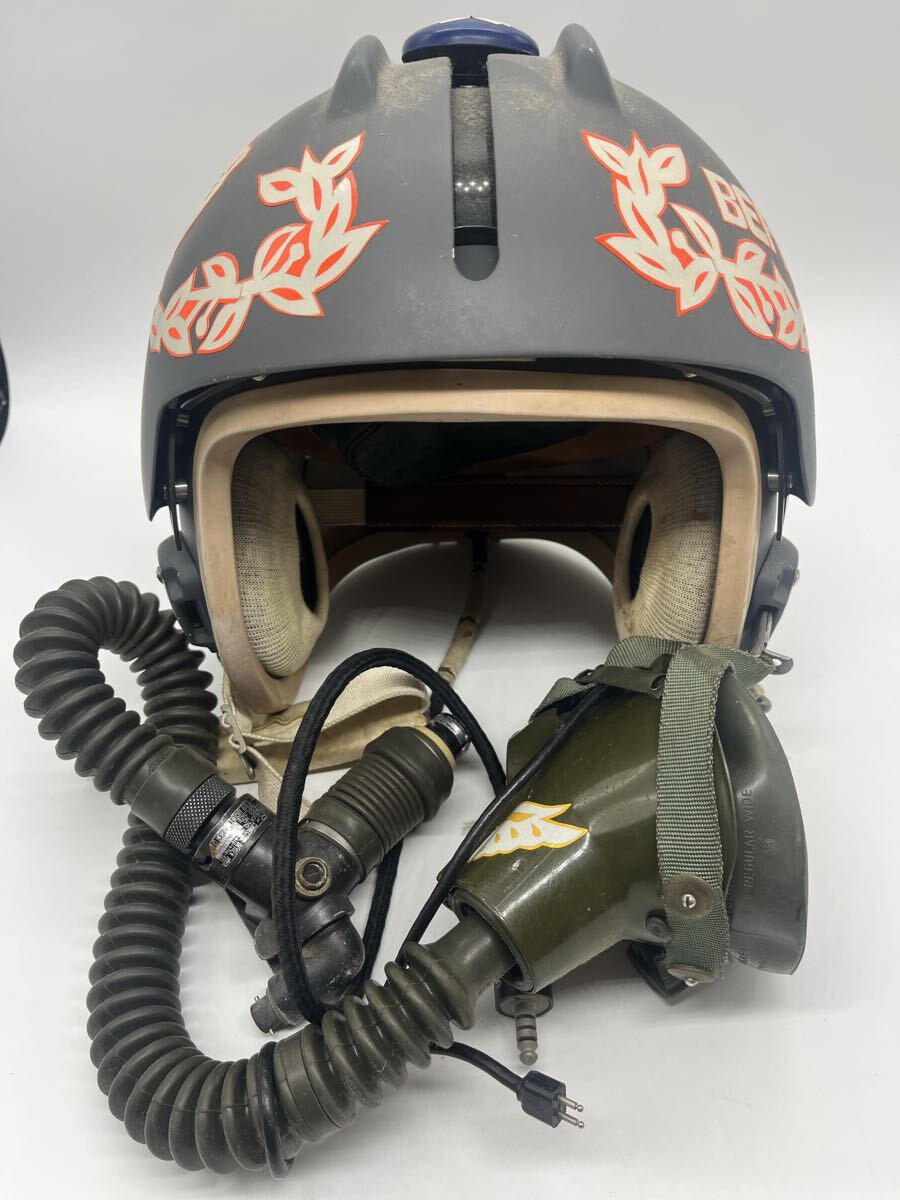 中古 HGU-55/P フライトヘルメット & MBU-12酸素マスク セットの落札