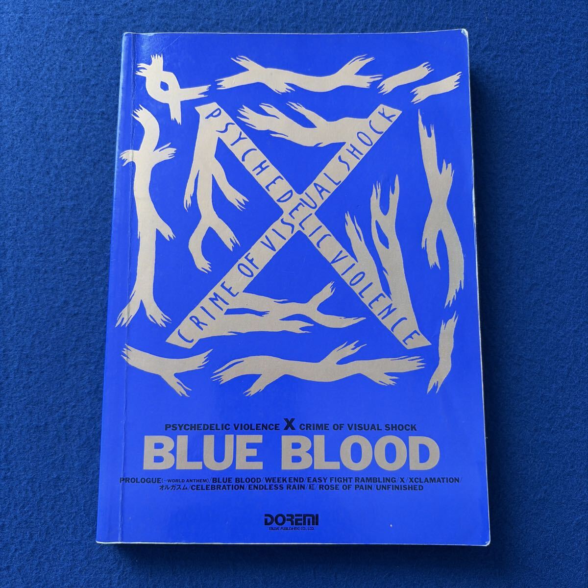 X BLUE BLOOD X JAPAN B2ポスター HIDE/YOSHIKI/Toshl/PATA/TAIJIの