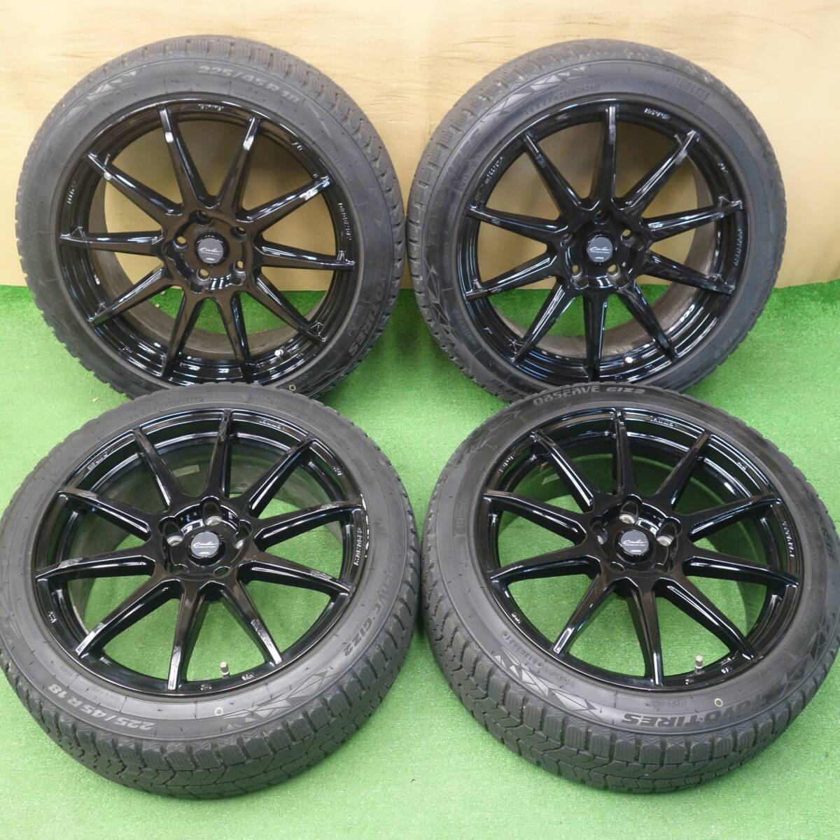 中古】レア！ENKEI エンケイ サーキュラー GTA K-95 18×9J +42 PCD114